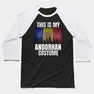 This Is My Andorran Costume for Men Vintage Andorran Baseball T-Shirt